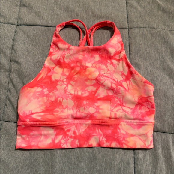 lululemon athletica Other - lululemon athletica Pink Tie-Dye Sports Bra